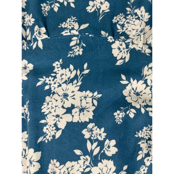 Old Navy Women’s XL Blue Floral Short Sleeve Dress Casual Fit Excellent Cond. - Picture 7 of 12